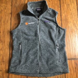 Patagonia Synchilla Charcoal Fleece Zip Up Vest Gorpcore Cabincore Base Layer